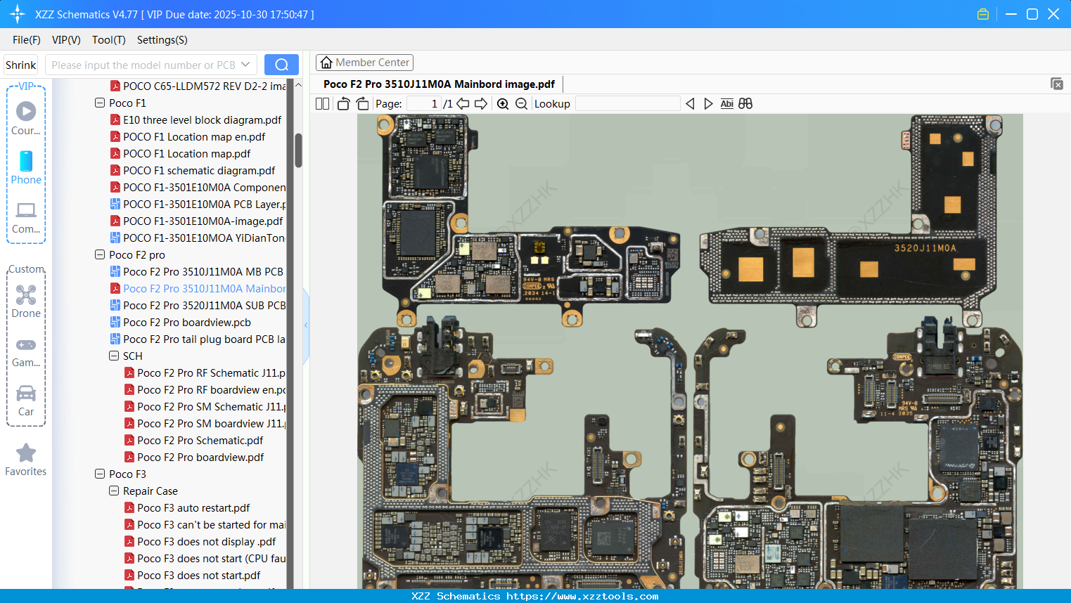 Xiaomi Poco F2 Pro 3510J11M0A Mainbord Image